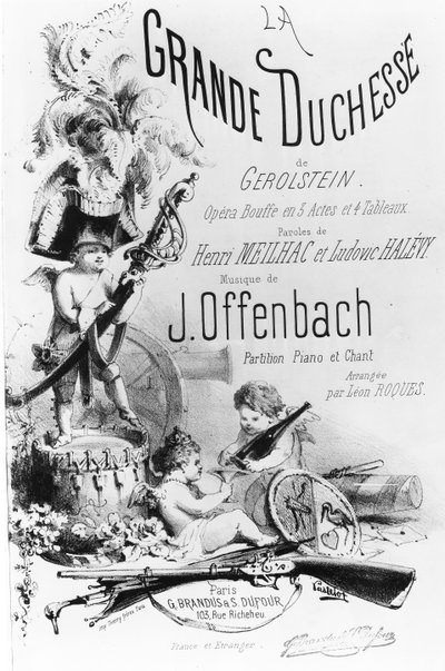 Copertina per le parti di pianoforte e canto di 